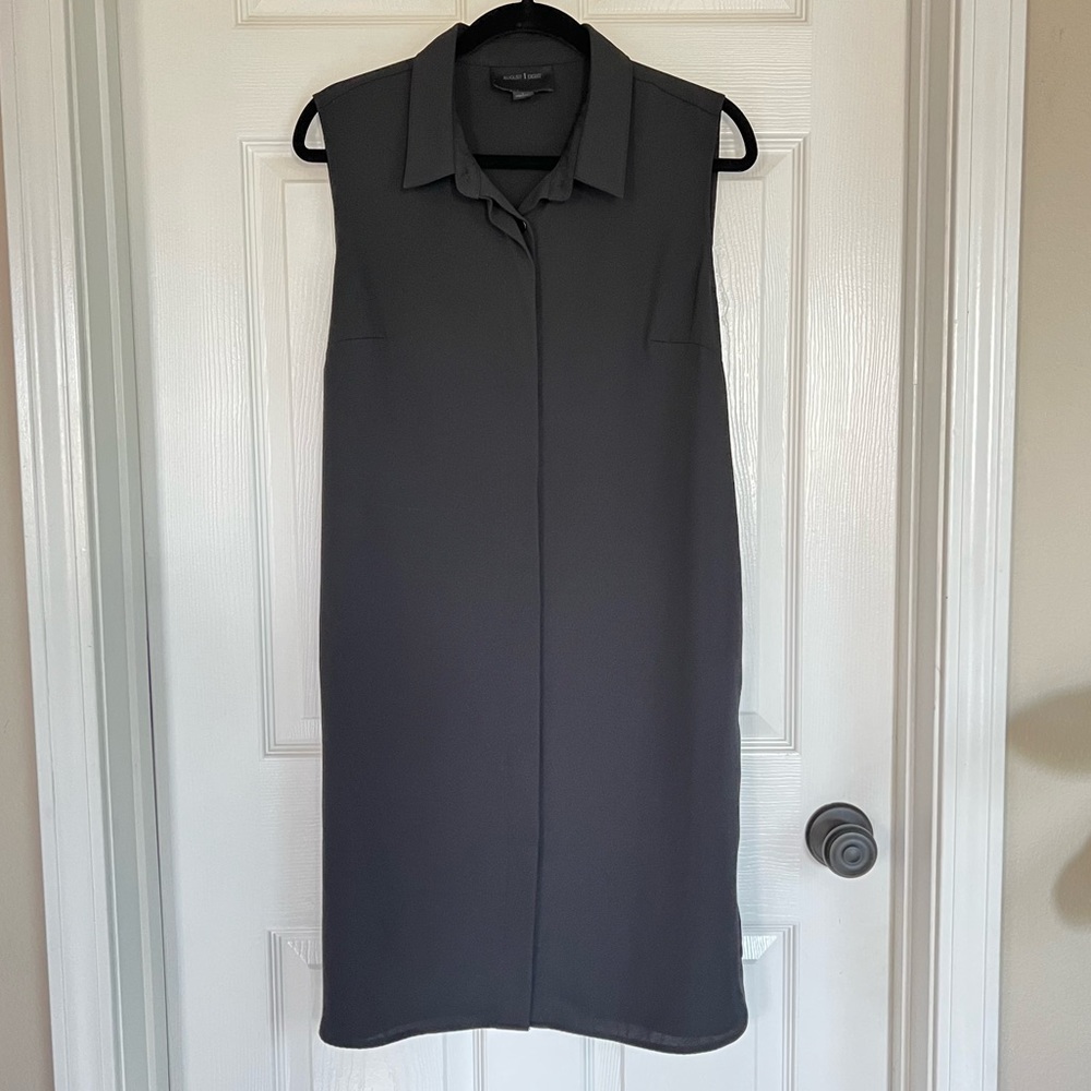 August 1 Eight Black Sleeves Shirt Dress